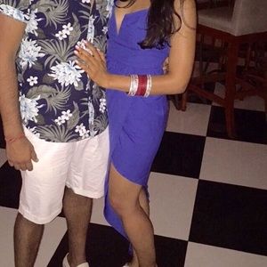 ASOS Blue Asymmetrical Dress